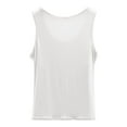 thumbnail image 6 of Lixiuxyad Tank Tops With Built In Bras Women's Scoop Neck Sleeveless Knit Ribbed Fitted Casual Crop Tank Top(White XXL), 6 of 6