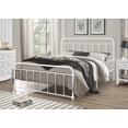 thumbnail image 2 of Home Design Nana Queen Metal Platform Bed with Slat Foundation and Rounded Corners, White, Easy assembly, 2 of 4