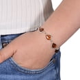 thumbnail image 2 of Sterling Silver Honey Baltic Amber Bracelet "Adele", Amber Jewelry Collection, 2 of 6