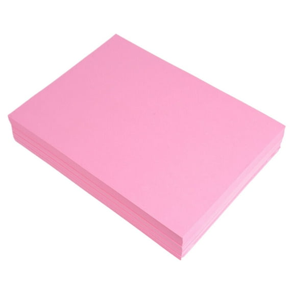 Aonity 100Pcs Pink A4 Paper, 100Pcs/Set Copy Paper Festive No Odor Diy Side Use Art Paper for (Light )