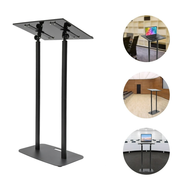 Acrylic Podium Pulpit Conference Church Black Stand Lectern Pulpit Office 