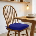 thumbnail image 6 of Outdoor Waterproof Chair Cushion with Ties, Round Corner Patio Seat Pad for Garden, Yard and Indoor Outdoor Furniture(Blue,43x40x5cm), 6 of 7