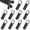 Black, variant on Zipper Pull Tab Replacement Zinc Alloy Luggage Zipper Pull to Extend Backpack Zippers Length for Suitcase Handbag Jacket 10 Pcs