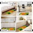 thumbnail image 6 of Bingfone 2 Pcs Kitchen Rugs and Mats,Cushioned Anti-Fatigue Floor Mat,PVC Non-Slip Kitchen Rug Set for Kitchen,Laundry Room,Sink 17"x47"+17"x29" - Colorful Building Blocks, 6 of 6