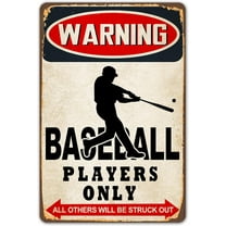 Baseball Decor Baseball Room Decor for Boys Baseball Gifts for Boys 8-12, Baseball Accessories for Boys Bedroom Decoration Vintage Metal Sign 8x12 inch