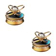 thumbnail image 4 of mmirethe Solar Powered Car Air Freshener Creative Diffuser Small Car for Car Interior Golden 58x69mm 2Set, 4 of 6