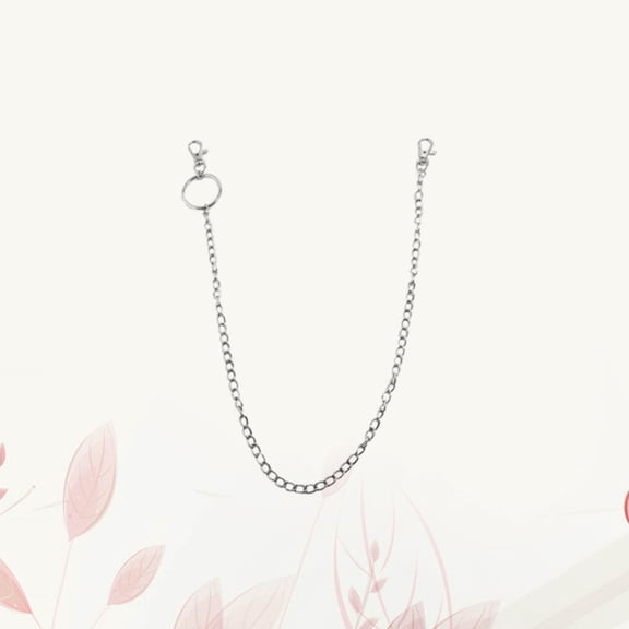 EXHUMKY Plated Metal Trousers Chain for Pants Fashionable Punk Jeans Accessory with Smooth Surface