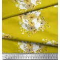 thumbnail image 2 of Soimoi Modal Satin Fabric Leaves & Wild Flower Floral Print Fabric by Yard 42 Inch Wide, 2 of 3