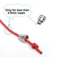 thumbnail image 1 of 6pcs Bonito Tapón de Extremo en Forma de Campana de Tono Plateado, Cierre de Plástico para Cuerda, Extremos de Lanyard, 1 of 7