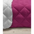 thumbnail image 3 of Hot Pink Down Alternative Comforter, Old Fashioned Polka Dots Symmetrical Pattern in Vibrant Color Classical Pop, Microfiber Quilt for All Season, 5 Sizes, Black Hot Pink, by Ambesonne, 3 of 3