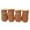 brown-L, variant on Thick Warm Windproof Winter Pet Dog Shoes Anti-slip Snow Booties Footwear for Small Dogs Puppys Cats Dogs Paws Care Shoe