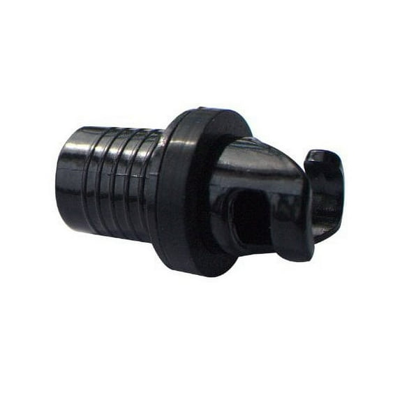 BRIS Black Plastic Inflatable Boat Foot Pump Halkey with Valve Adapter