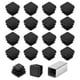 thumbnail image 1 of Tapones de extremo de tubo cuadrado Uxcell de 3/8" (10mm), 50 Pcs tapones de agujero de plástico para insertar en tubos de metal, negro, 1 of 7