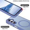 thumbnail image 4 of Magnetic for Galaxy A15 5G Phone Case, Samsung Galaxy A15 5G Case,[Compatible with MagSafe] Translucent Matte Slim Shockproof Women Men Protective Case Cover for Samsung Galaxy A15 5G, Blue, 4 of 16