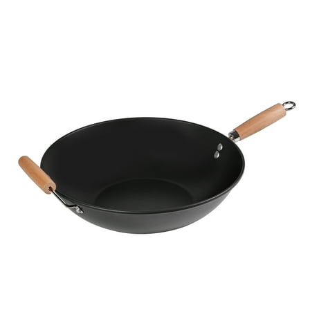 Mainstays Easy clean, hand wash recommended Carbon Steel, Non-Stick, NS Wok