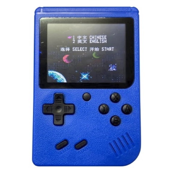 Healthy Diversions Handheld Retro Play Machine, 400 Classical FC Games, 2.8-Inch Color Screen, Blue, 1-Pack