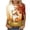 Multicolor(Pumpkin,Maple Leaf), variant on Uootdi Halloween Womens Henley Tees V Neck Button Classic Halloween Graphic 3/4 Sleeve Tops for Women Loose Fit Weekend Outdoor Shirts Gift