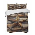 thumbnail image 2 of Vintage Farmhouse Full Size Down Alternative Comforter, Lightweight Comforter Quilt Bedding Set with Pillow Shams Western Texas Rustic Star Wooden Grain All Seasons Bed Comforter Duvet Insert 78"x90", 2 of 7