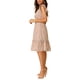 thumbnail image 5 of Vestido Casual Floral con Mangas de Volante para Mujer INSPIRE CHIC, Cuello en V, con Fruncido y Volantes, Color Rosa, Talla S, 5 of 7
