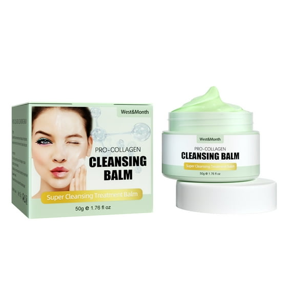 Cleansing Balm, Makeup Remover Balm, Refreshing Gentle Deep Cleansing Makeup Remover Cleanser Balm Suitable for All Skin Types 50g