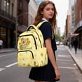 thumbnail image 3 of Yspwyqan Backpack for Teen Girls, Sunflower Capybara 17" School Backpack with Front Pocket, Large Capacity Daypack for High School Travel, Back to School Gifts for Teens, 3 of 7