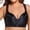 A-Black68, variant on Womens Push Up Bras Front Closure Butterfly Lace Back Wireless Bralettes Padded Side Support Comfort Shaping Bra