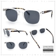 thumbnail image 2 of SA106 Classic Mens Square Sunglasses with Lightweight Frame and UV400 Polycarbonate Lenses Clear Tortoise Frame - Black Lens, 2 of 6