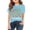 Z-light Blue-c, variant on HIPYLO Girls Tops Size 8 Funny Baby Tees 14 16 Girls Clothes Plain Toddler Sweatshirt Youth Compression Shirt Short Sleeve Girls Shirts White T-shirts Boys Western Shirt Basic T Shirts Toddler
