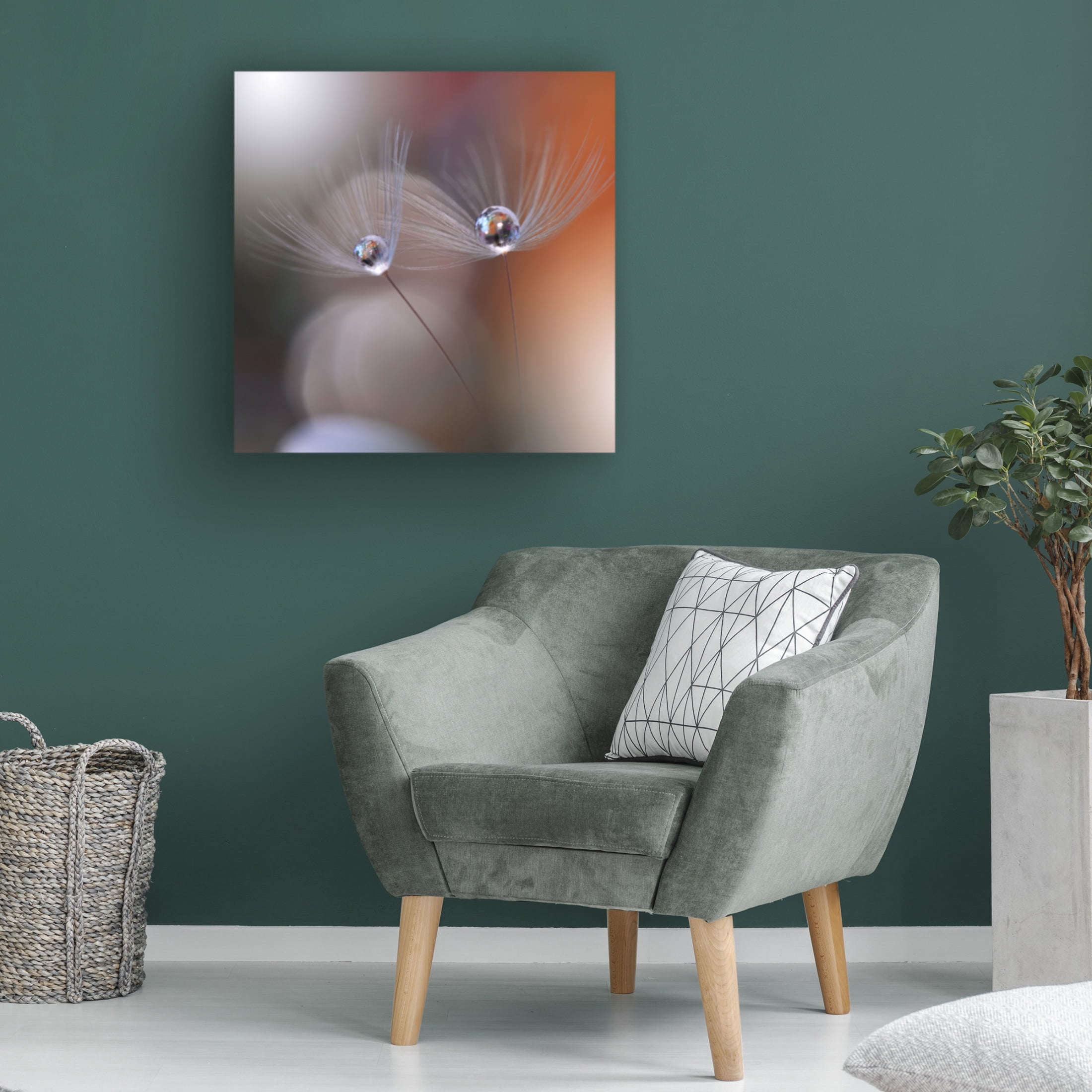 Canvas Wall Art - Juliana Nan 'Immortal Love ' Wall Art for Living Room, Bedroom, or Office D?cor by Trademark Fine Art - 35 x 35 Inches