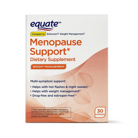 Equate Weight Management Menopause Support* Dietary Supplement Capsules, 30