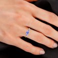 thumbnail image 6 of Round and Pear Cut Natural Tanzanite Gemstone Ring in 14K Yellow Gold ( Size: 9), 6 of 6