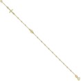thumbnail image 2 of Avariah Diamonds 14k Yellow Gold Polished Cross Rosary Bracelet - 6.5"- Made In Italy, 2 of 6