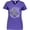 Purple, variant on Inktastic Love, Care, Cure Parkinson's Awareness with Gray Ribbon Women's V-Neck T-Shirt