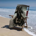 thumbnail image 4 of PHYHOO Horse Painting Oversized Quick Dry Microfiber Beach Towel Black Horse Running Lightweight Sand Free Towel Super Soft &amp; Absorbent for Travel Swimming Sports 30x60in, 4 of 8
