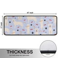 thumbnail image 5 of Kitchen Rugs Sets Of 2,Golden Retriever Dog with Cherry and Rainbow Anti Fatigue Kitchen Mat Rugs Non Slip Washable,Decorative Kitchen Floor Mats for Kitchen,Sink,Laundry,17"x47"+17"x47", 5 of 5