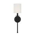 thumbnail image 2 of Trade Winds Fiona 1-Light Wall Sconce in Matte Black, 2 of 3