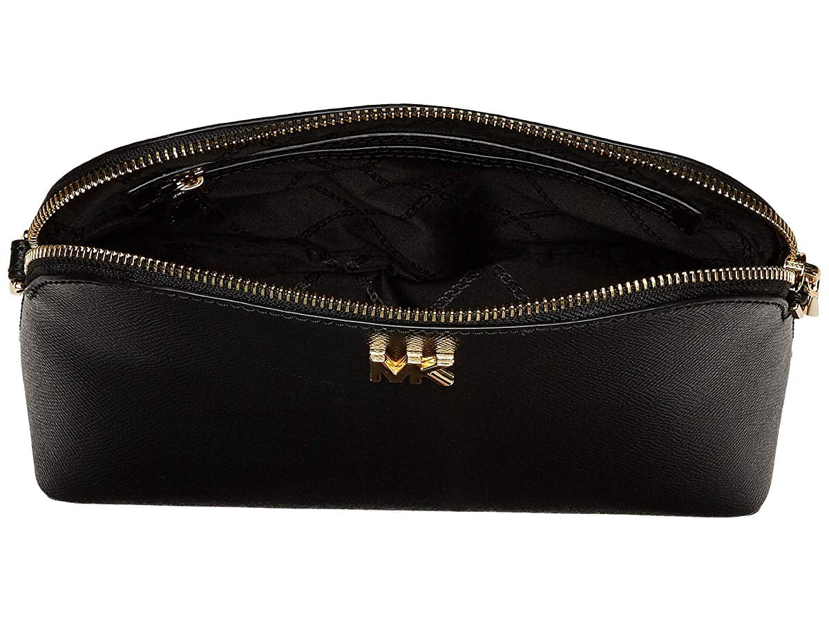 large crossgrain leather dome crossbody bag