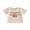 Apricot, variant on BemeyourBBs Love Jusus Love America Too Shirt for Kids Toddler Baby Boy Girl 4th of July T-shirt Outfit Short Sleeve Funny Letters American Flag Print Summer Shirt Tops Baby Christening Clothes