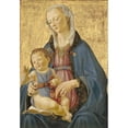thumbnail image 2 of Domenico Ghirlandaio 14x18 Black Ornate Wood Framed Double Matted Museum Art Print Titled - Madonna and Child (C. 1470-1475), 2 of 5