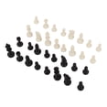 thumbnail image 3 of Chess Pieces PS Plastic Mini Chessmen Figurine Pieces 49mm King For Party Camping, 3 of 8
