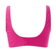 thumbnail image 4 of Siilsaa Push Up Bikini Top Womens Bikini Top Adjustable Thin Straps Bathing Suit Tops Padded Swimsuit Tops Hot Pink,L, 4 of 5