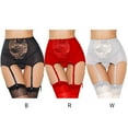thumbnail image 2 of Porte-jarretelles en Dentelle pour Femmes, String en Maille pour Bas Cuisse, 2 of 3