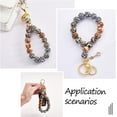 thumbnail image 6 of 60 Pcs Leopard Print Silicone Beads Kit for Keychain Bracelet & Necklace, 6 of 8