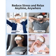 Arboleaf Eye Massager with Heat, Heated Massage Eye Mask with Music | Vibration Massage for Head Tension, Eye Strain, Dry Eyes & Dark Circles
