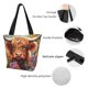 thumbnail image 4 of Balery Countryside Colorful Floral Cow Bolsa de Hombro con Diseño, Bolsa Grande y Duradera, Bolsa Versátil para Compras, 4 of 6