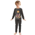 thumbnail image 6 of FORMRS Long Sleeve Top and Pants Pajama Set for Niños 2-Piece Sleepwear, Sizes 18M-8Y, Abstract Mountain, 6 of 6