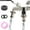 Black, variant on Universal Stainless Steel Double Outlet Garden Water Faucet - 1/2 * 3/4 * 3/4 Hose Splitter, Double Outlet Outside Tap, Outdoor Water Tap Valve, for Garden Household Industry (Black)