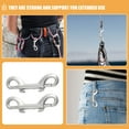 thumbnail image 5 of 6 Pcs Double Hook Snap Hooks for Pet Leash Door Latch Backpack Heavy Duty Metal, 5 of 6