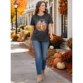 thumbnail image 6 of DEXIO Christian Thanksgiving T Shirt for Women Fall Pumpkin Tees Give Thanks to the Lord God is Good Graphic Letter Tops Black XXL, 6 of 12