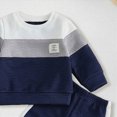 thumbnail image 5 of TOWED22 Toddler Baby Boy Sweatshirt Outfit Dinosaur Print Long Sleeve Shirt Jogger Pants Fall Outfits Winter Clothes Set Size:18-24 M,Color:Blue, 5 of 7